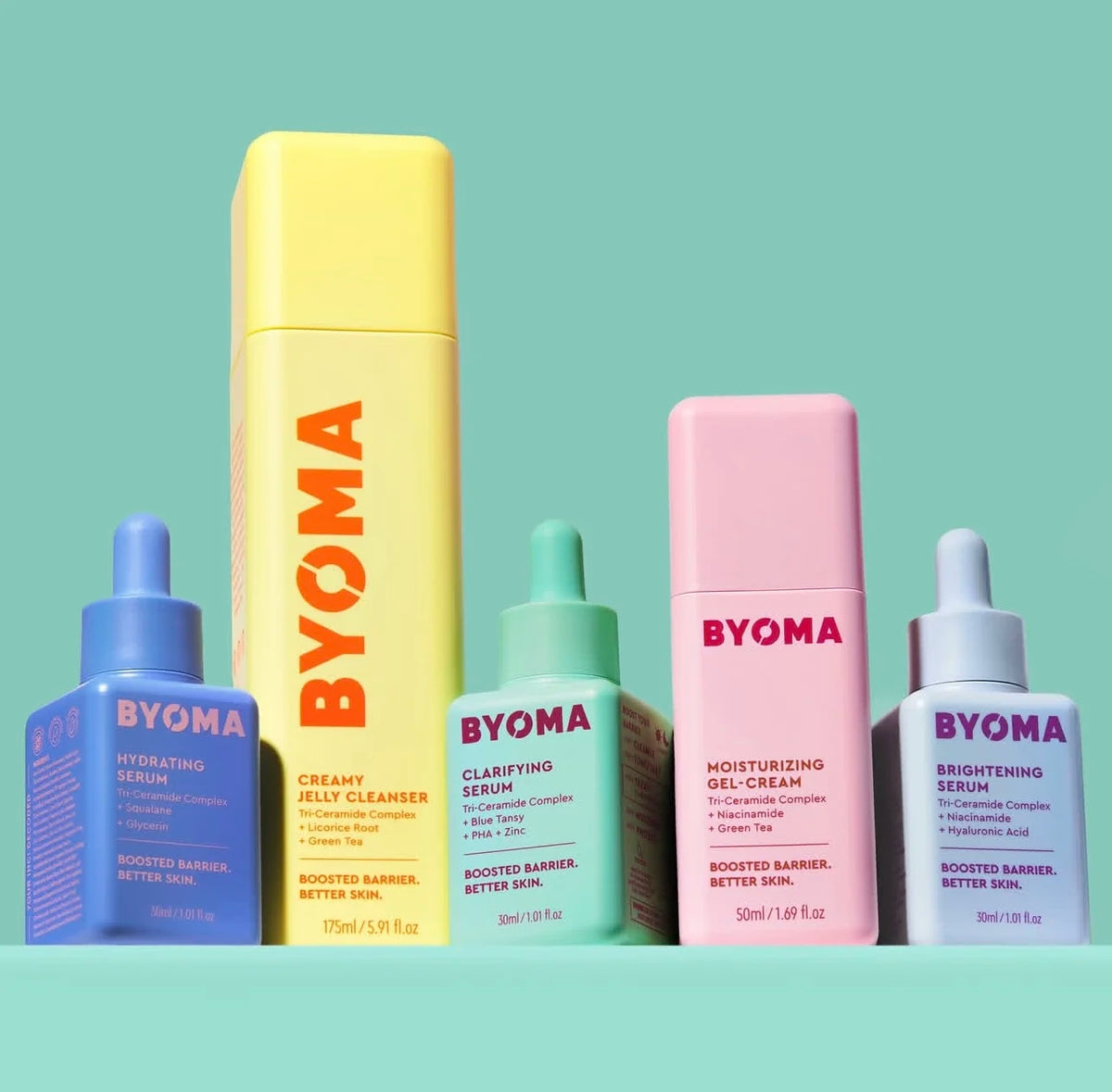 Korean Original BYOMA Phyto-Mucin Glow Serum Boost Barrier Gentle Essence Skincare Hydrating Recover Oil Moisturizing Gel-Cream