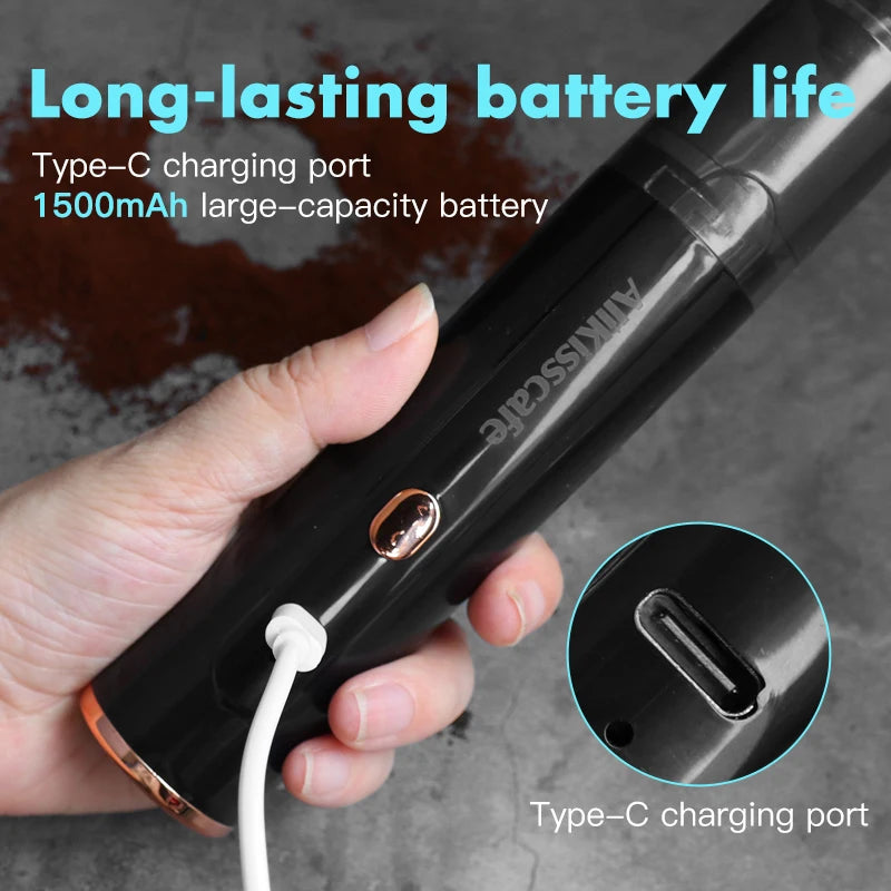 AliKisscafe Coffee Grounds Vacuum Cleaner Portable Grinder Remover Brush for Bar Car Desktop Barista Tools Espresso Accessories