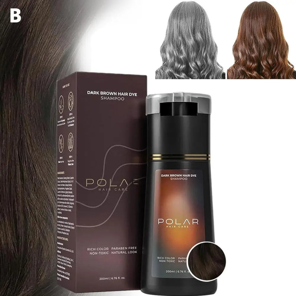 Shampoo De Tintura De Cabelo Para Cabelos Grisalhos Para Mulheres E Homens Kit De Tintura De Cabelo Natural Semi Permanente Sham