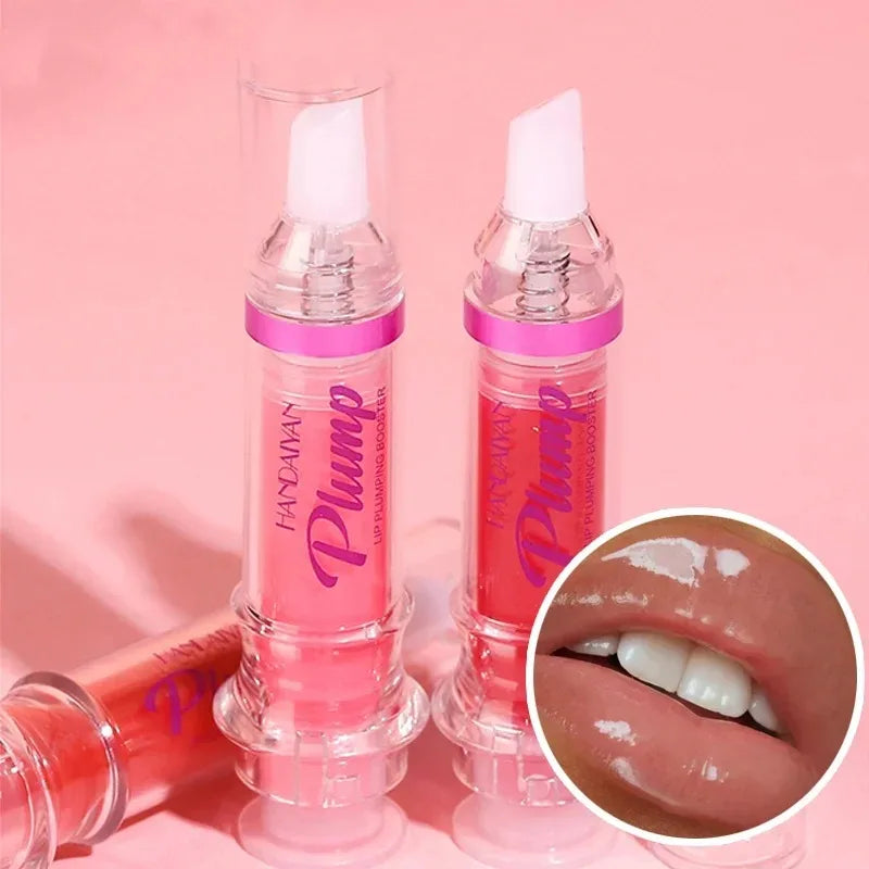 Lip Plumping Booster Lasting Sexy Plumper Glitter Red Nude Lipstick Liquid Waterproof Moisturize Oil Lipgloss Makeup Lip Care