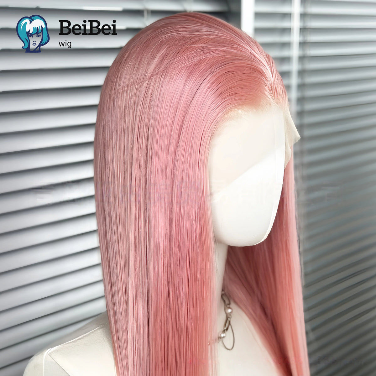 13×4 Rose Pink Synthetic Lace Front Wigs 26inch Long Straight for White Women Heat Resistant Fiber Peluca for Cosplay Daily Wear