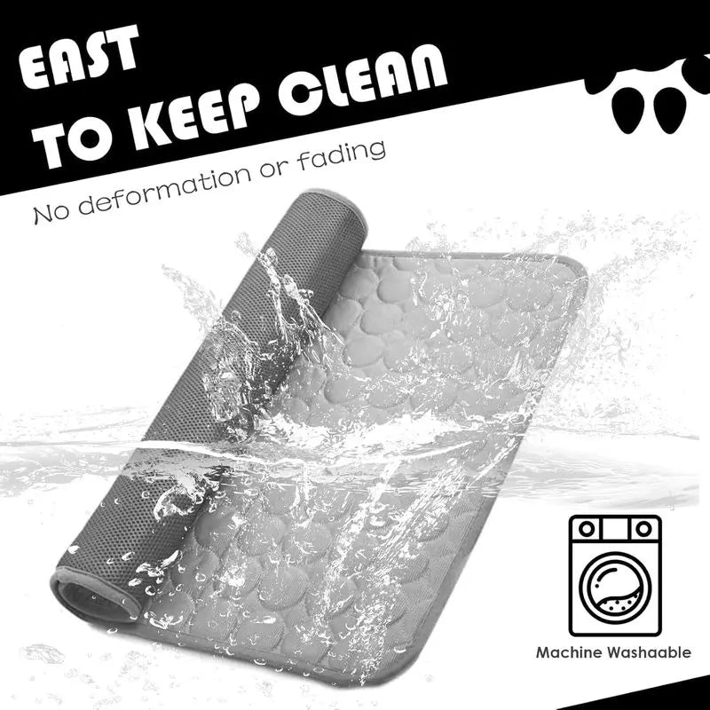 Pet Cooling Mat 50x40cm, Non-Toxic Foldable Cooling Pad, Scratch-Resistant Washable Cat Cooling Mat, HJ