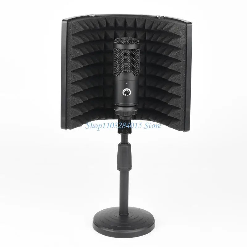 R6FF Microphone Recording Equipment Isolation Shield Reflector Vocal Recording Props
