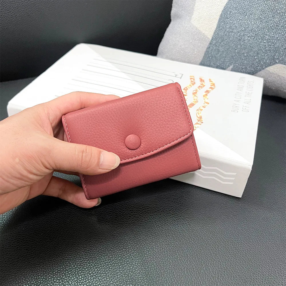 Credit Card Holder Wallets for Women Large Storage Space Snap Closure Accordion Card Holders,Leather Organizer Cards Case