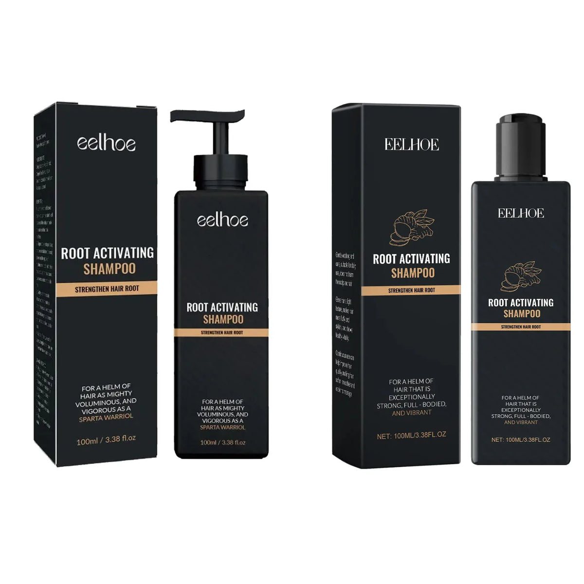 Eelhoe Ginger Root Hair Care Shampoo Series Dandruff Control Reducing Brittle Pure Plant Strengthens Roots Shampoo for Hair Loss