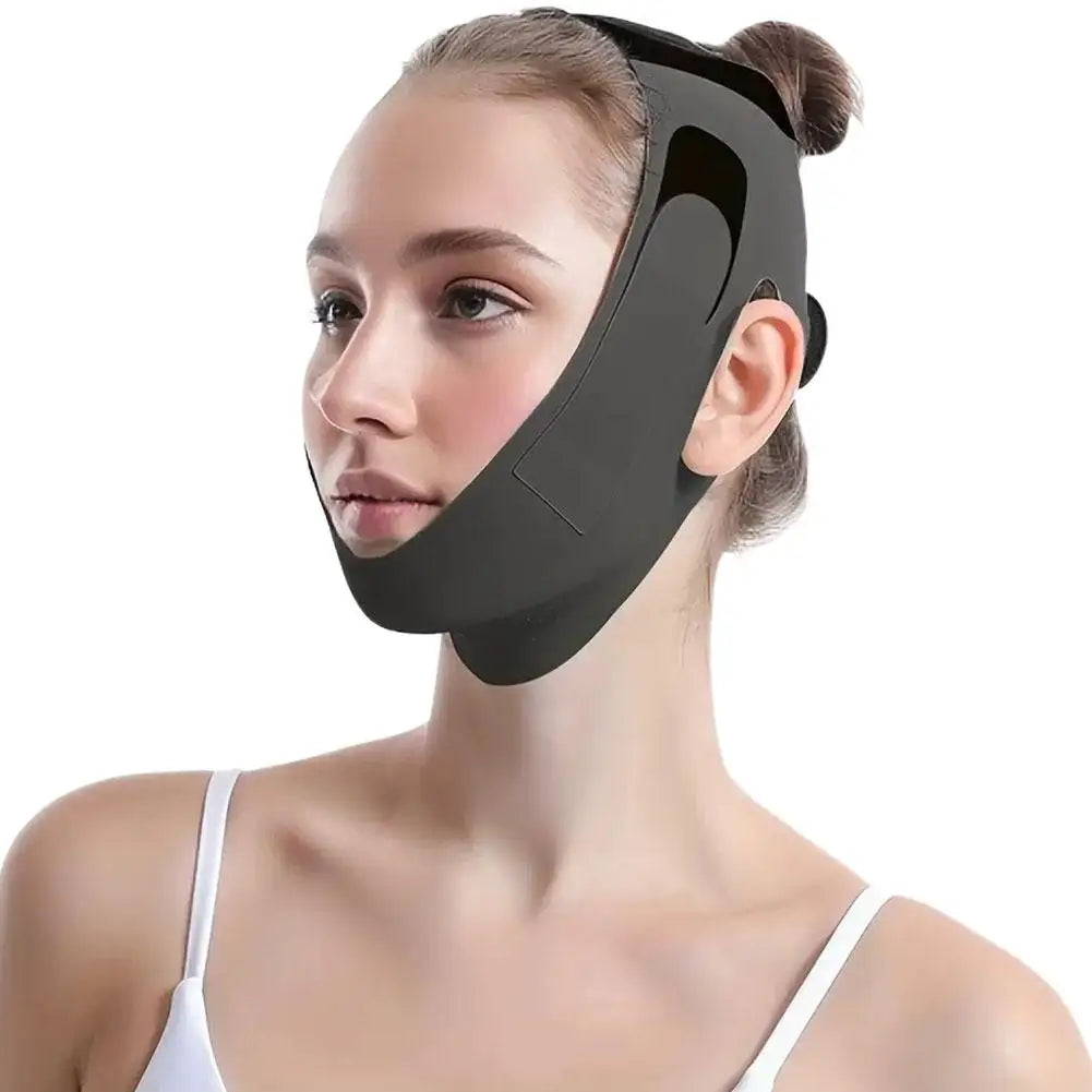 Full Face Shaping V Face Contour Lifting Facial Artifact Firm Nasolabial Folds Double Chin Improve Sleep Polyester Mask Bandage