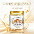 YUITIKUE Keratin Ceramide Hair Masque CER-100 Deep Moisturizing Treatment Mask For Silky Soft Strong Hair