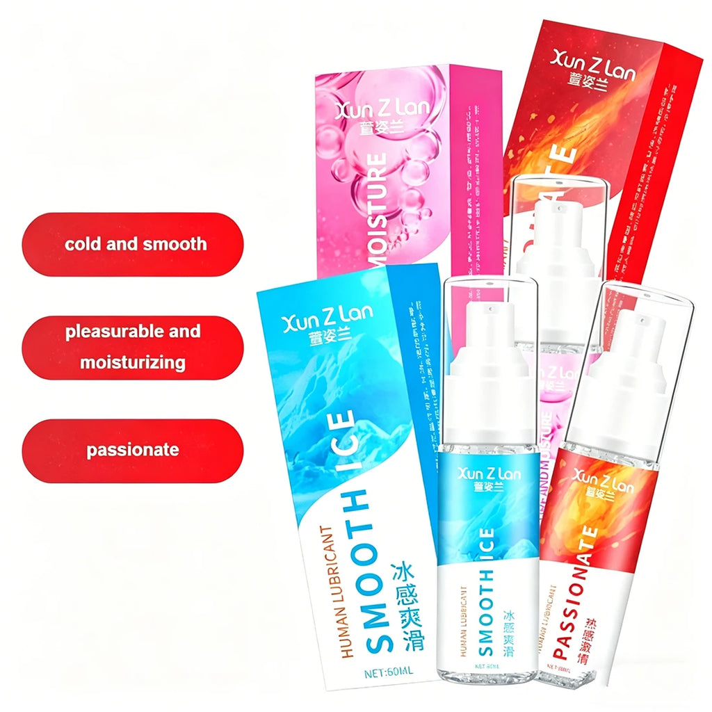 Cooling Lube & Warming Lube For Couples Intense Orgasm Gel 60ml Passion, Pleasure Moisture, Smooth Ice Lubricant For Vagina Anal