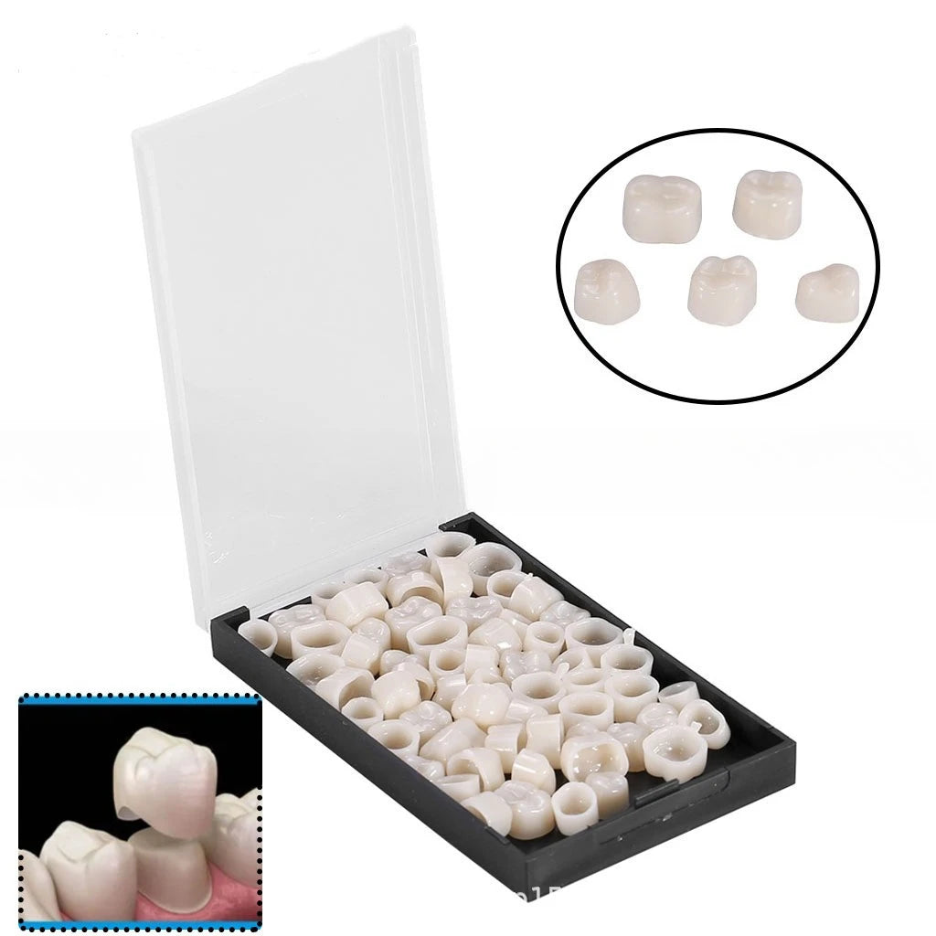 New 50/90Pcs/Box for Oral Care(Front Teeth back teeth)Porcelain Veneers and Dental Patches Temporary Crown, Fake Teeth