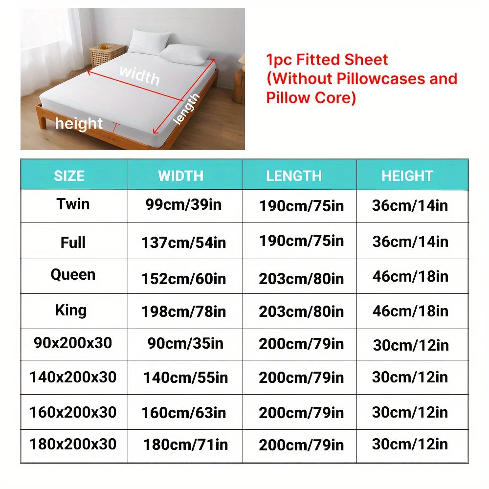 1pc Cooling Fitted Sheet made of 100% Cooling Nylon, Waterproof Bed Sheet Breathable Mattress Cover for Hot Sleepers in Summer