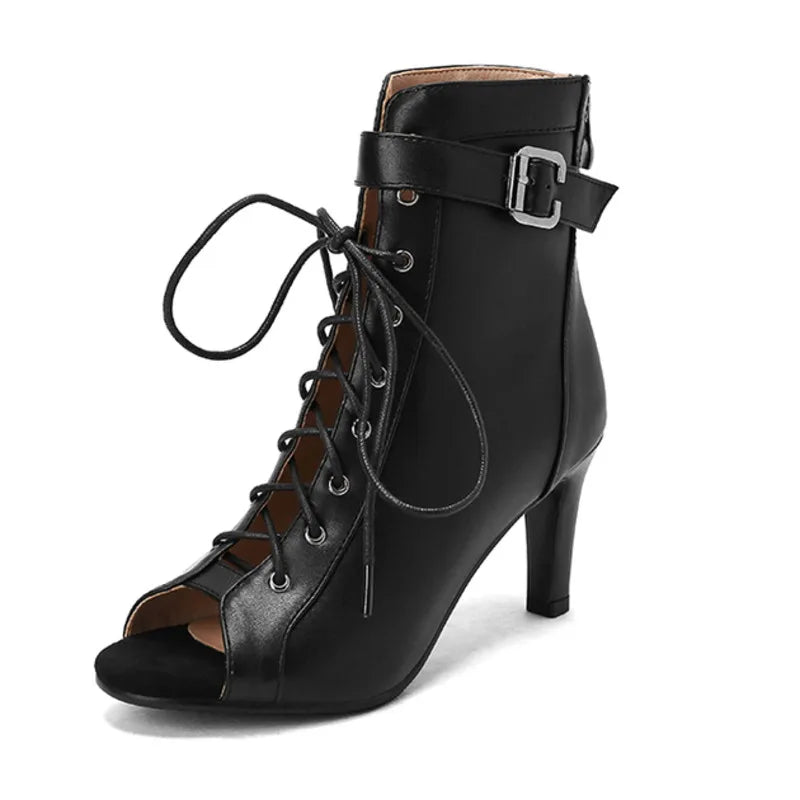 2022 New Salsa Jazz Tango Dance Shoes Black High Quality Soft Rubber Sole Dance Booties Bachata Latin Dancing Outdoor For Women