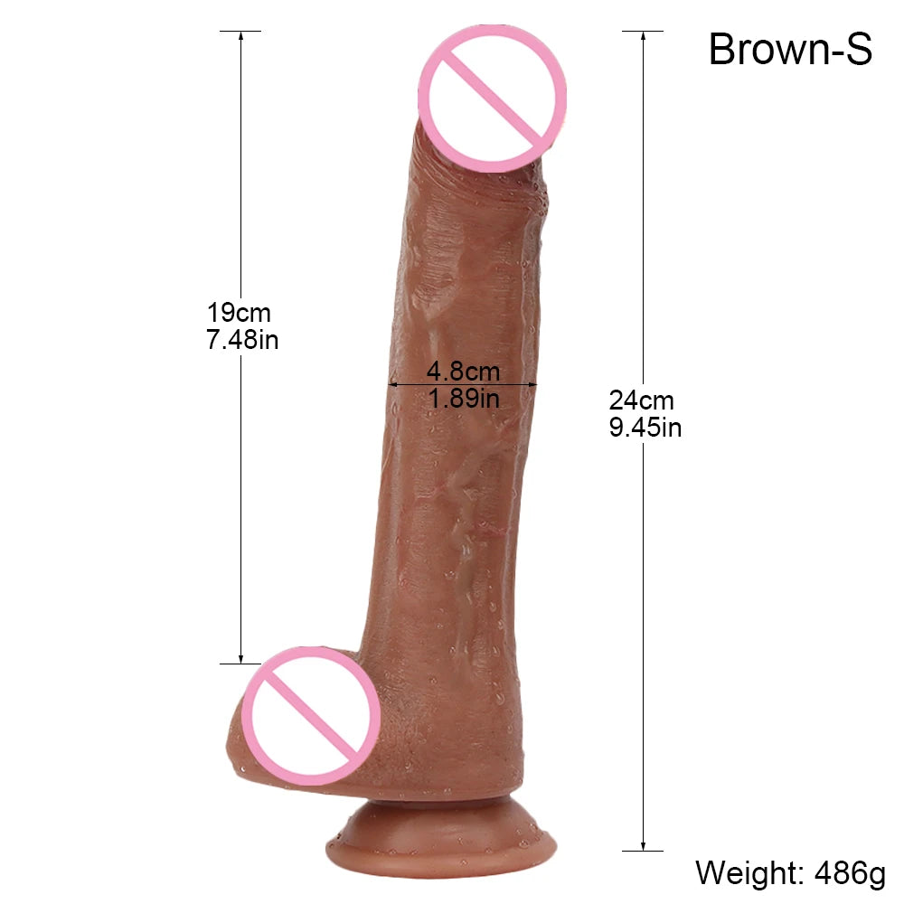 Sexy Black Dildo Realistic Penis Soft Silicone Adult Women Vagina Orgasm Anal Plug Sex Toys Juguetes Sexuales Female Masturbator