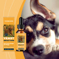 60ml Dog Ear Care Drops Relieve Itching Dandruff Reduce Odor Anti-Fungals Earwax Remover No Irritating Pet Ear Cleaner Liquid