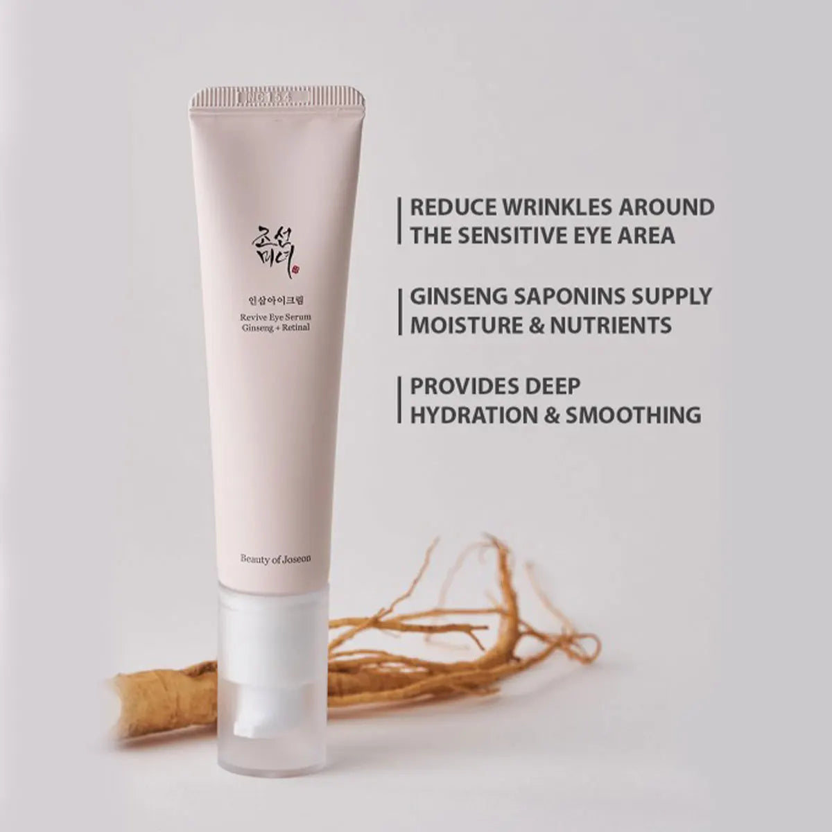 BEAUTY OF JOSEON Ginseng Eye Cream 30ml,Gentle&Non-Irritating,Fast Absorbing,Lightweight Eye Care,Korean Skincare,Korean Makeup