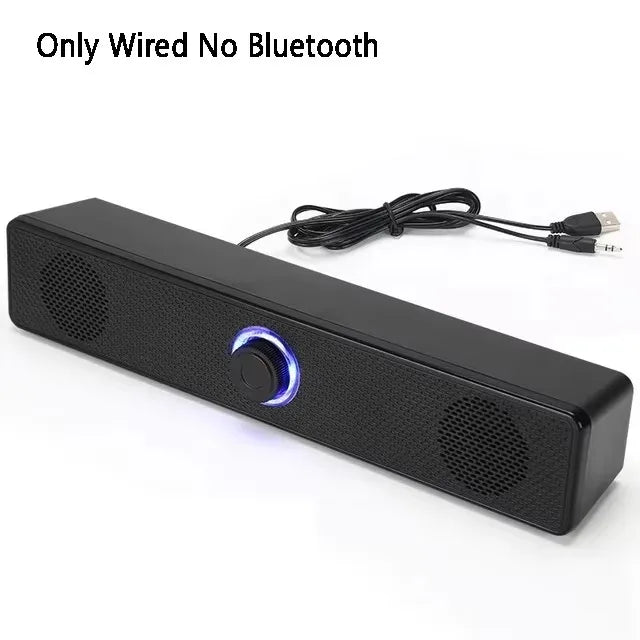 Music Soundbar Computer Caixa De Som Wired and Wireless Bluetooth Speaker Portable Sound Box Bar for PC TV Laptop Desktop Bocina