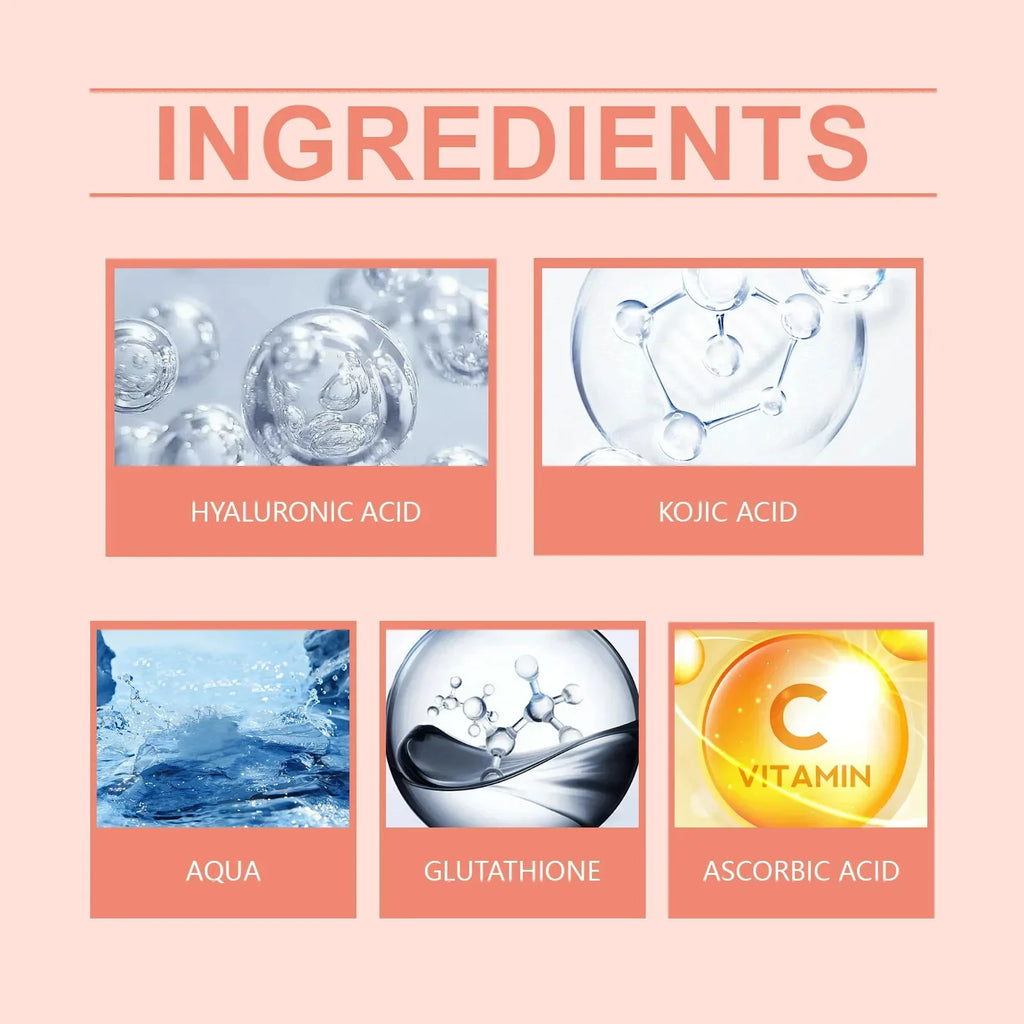 Kojic Acid Freckle Removing Whitening Essence Fade Pigmentation Melasma Dark Spots Corrector Repair Serum Korean Face Skin Care